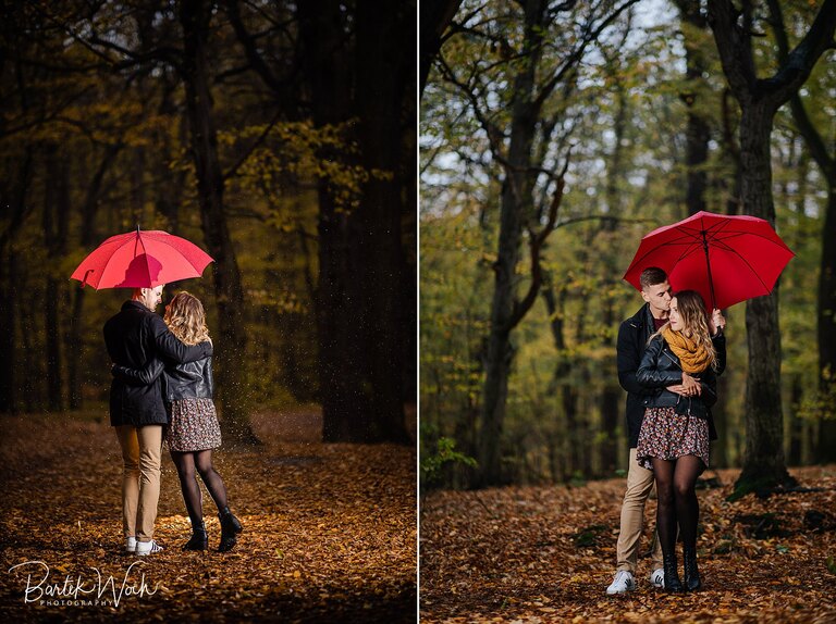 sesja, jesień, jesien, autumn, leaves, profoto b10, rain