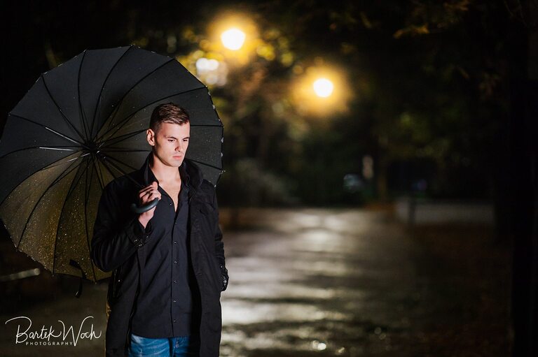 sesja, jesień, jesien, autumn, leaves, profoto b10, rain