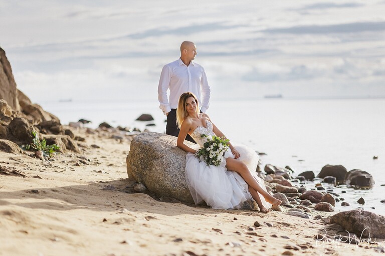 gdynia, sesja ślubna, wesele, wedding, morze bałtyckie, orłowo, klif