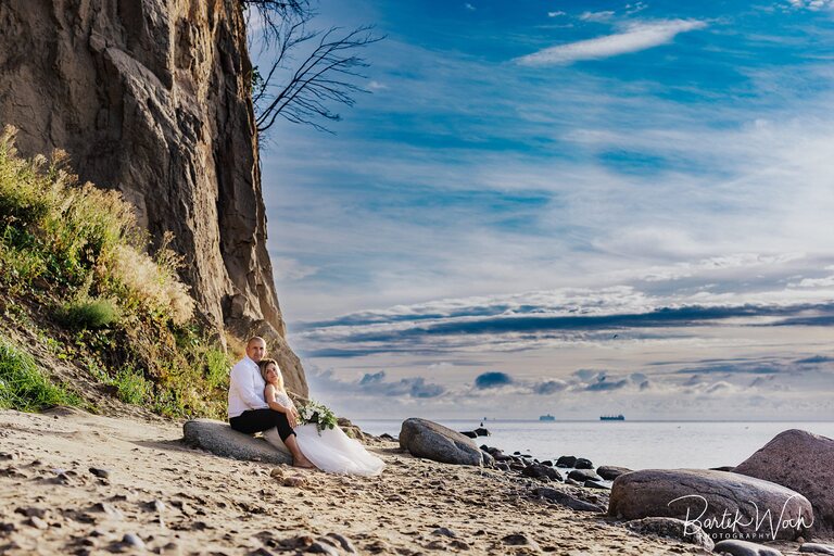 gdynia, sesja ślubna, wesele, wedding, morze bałtyckie, orłowo, klif