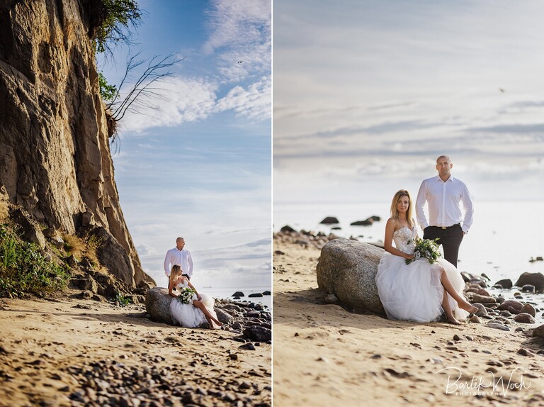 gdynia, sesja ślubna, wesele, wedding, morze bałtyckie, orłowo, klif