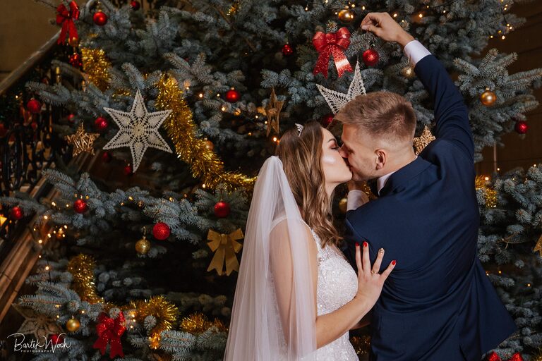 sesja, pałac kawalera, ślub, wesele, świąteczna, choinka