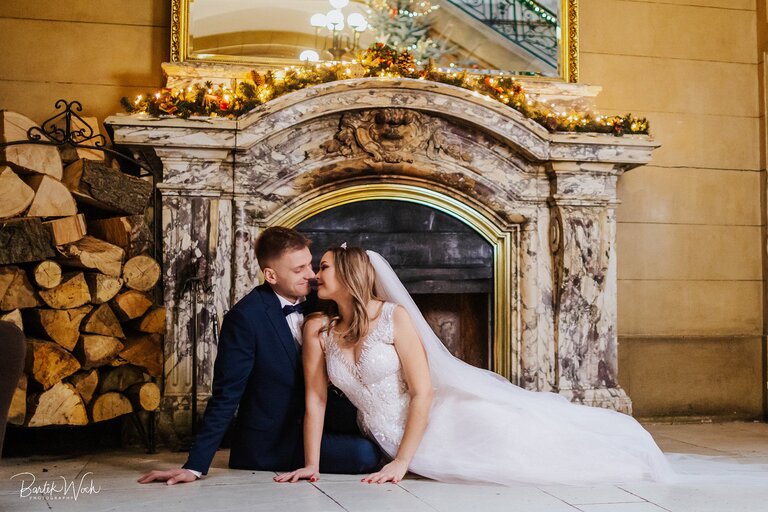 sesja, pałac kawalera, ślub, wesele, świąteczna, choinka