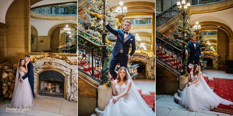 sesja, pałac kawalera, ślub, wesele, świąteczna, choinka